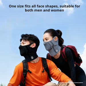 Mascarilla con lazo para la oreja, resistente al viento, al frío y al polvo, mantiene el calor, tela de alta elasticidad que absorbe la humedad para ciclismo al aire libre, pesca, etc. - Product Image 3