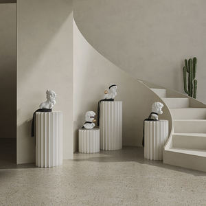 Support de <span class=keywords><strong>colonne</strong></span> en nid d'abeille en papier recyclable Affichage cylindrique rotatif à 360 ° pour la décoration de magasin de détail - Product Image 3