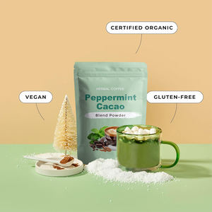 Частная Марка замороженного латте кофе поддерживает пищеварение чай мака смешанный какао кокосовый порошок - Product Image 5