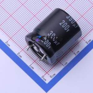 Condensador Electrolítico de Aluminio LGN2D391MELZ25 de Montaje a Presión (THT), D22xL25mm 390uF 20% 200V 10mm - Product Image 1