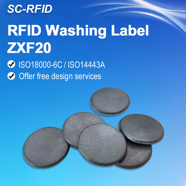Factory in Stock Laundry Tags Waterproof Heat-resistant PPS Material F08 Chip 13.56MHz 125kHz Communication RFID Tag