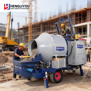 Mini bétonnière 30 m³/h avec <span class=keywords><strong>pompe</strong></span>, vérins hydrauliques pour <span class=keywords><strong>pompe</strong></span> à béton, vérins de tube oscillant à <span class=keywords><strong>vendre</strong></span> - Product Image 1
