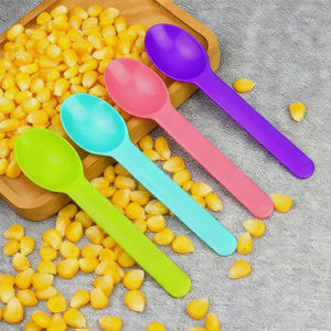 Cuchara <span class=keywords><strong>de</strong></span> Helado Biodegradable <span class=keywords><strong>de</strong></span> Paja <span class=keywords><strong>de</strong></span> <span class=keywords><strong>Trigo</strong></span> Personalizable con Logotipo Colorido, Desechable <span class=keywords><strong>para</strong></span> Yogur y Helado Suave - Product Image 1