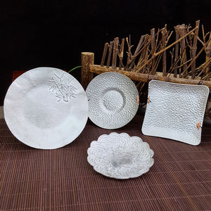 Plaques multi-usages en métal pur pouvant contenir des collations <span class=keywords><strong>Bonbons</strong></span> Petites assiettes Tasses Accessoires d'isolation thermique - Product Image 6