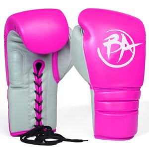 Gants de boxe professionnels en cuir de haute qualité en dentelle pour hommes et femmes couleur personnalisée avec logo personnalisé pour l'entraînement - Product Image 1