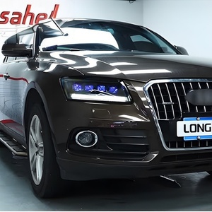 Phares avant LED compatibles avec Audi Q5 2009-2018 Matrice <span class=keywords><strong>Cristal</strong></span> Projecteur Lumière Diurne Directionnelle Dynamique Noir Fumé - Product Image 1