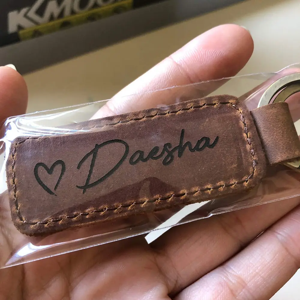 leather keychain