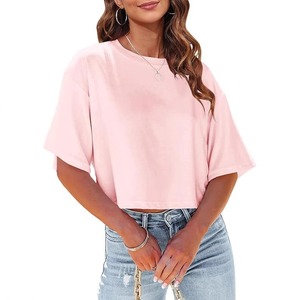 <span class=keywords><strong>T</strong></span>-shirts de sport décontractés pour hommes, essentiels de qualité supérieure, en coton, à col ras du cou et épaules tombantes, pour l'entraînement et le yoga - Product Image 2