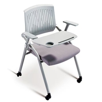Chaise de bureau multifonctionnelle en maille au design moderne, pliable, pour la maison, le bureau, les étudiants, les salles de conférence et les écoles