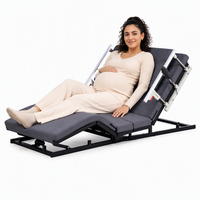 Lit réglable pour femmes enceintes, chambre d'hôtel, lit de massage électrique, cadre de lit avec télécommande, housse de matelas lavable