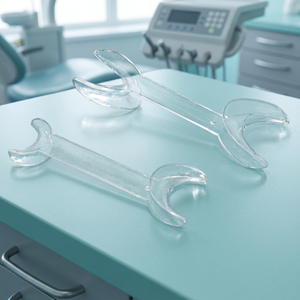 เครื่องถ่างปากแบบสองด้านชนิดใสสีขาว คลาส 1 สำหรับงานทันตกรรม (วัสดุ PC) - Product Image 2