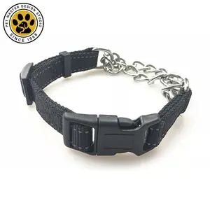 SinSky, cadena de acero inoxidable resistente, collar de nailon para perros, Collar impermeable ajustable para perros Martingale - Product Image 2