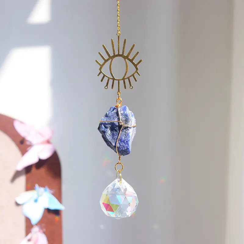 Groothandel Hoge Kwaliteit Natuurlijke Suncatcher Crystal Sun Catcher Home Decor Genezing Kristal Raw Kristal Opknoping