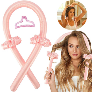 Diadema rizadora sin calor de seda, con cinta, suave para dormir, rizadores de pelo sin esfuerzo, herramientas de peinado - Product Image 4