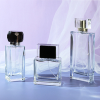Flacon de parfum en verre de luxe unique et personnalisé avec impression sur écran et emballage avec pulvérisateur à pompe