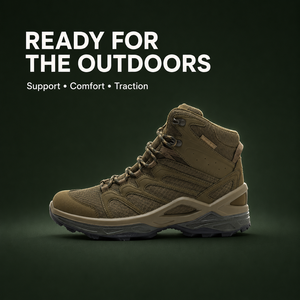 All Seasons Men <b>Waterproof</b> Ankle Trekking Boots Artificial Nubuck Upper Membrane <b>Sock</b> Lining Lightweight Outdoor Hiking Shoes - Product Image 1