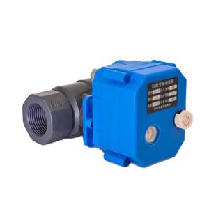 Válvula de Bola Eléctrica Miniatura de Plástico UPVC DN20, 24V/220V, Válvula de Drenaje, Operación Manual, Personalizable OEM para Medios a Base de Agua - Product Image 3