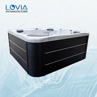 Kustomisasi Grosir Bak Mandi Air Panas Luar Ruangan Balboa untuk 5 Orang, Whirlpool Pijat, Bak Mandi Hidroterapi
