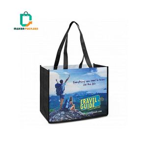 Fabricantes de auditoría NBCU logotipo personalizado tela reciclable llevar bolsa de tela no tejida - Product Image 1