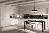Kabinet Dapur Kayu Solid Modern Modular Kustom Kelas Atas dengan Wastafel, Tahan Lama untuk Apartemen dan Vila