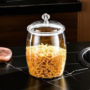 M Miệng Rộng Apothecary Jar Rõ Ràng RKitchen Lưu Trữ Rõ Ràng Container Với Nắp Cho Cookie Phòng Giặt Tổ Chức Biểu Tượng Tùy Chỉnh - Product Image 5