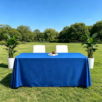 Nappe de table épaisse unie rectangulaire pour mariage, hôtel, restaurant, banquet, conférence, tissage uni