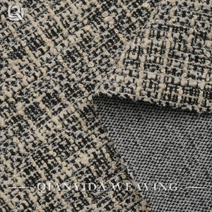 Tessuto Jacquard Computerizzato W1064 Beige-Nero Elasticizzato in Misto Poliestere/Rayon/Spandex di Peso Medio per Giacche da Ragazzi e Ragazze - Product Image 6