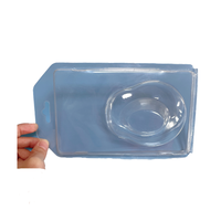 500g Récipient à charnière Pla Emballage blister Récipient à clapet en plastique biodégradable transparent à charnière