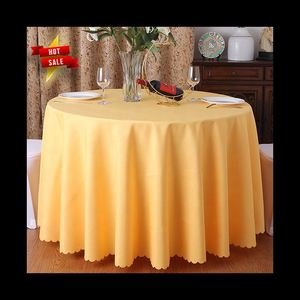 Premium Decorative Polyester <b>Round</b> Tablecloth for Outdoor Indoor Use Circular <b>Table</b> <b>Cloth</b> for Hotel Wedding Restaurant Decor - Product Image 1