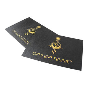Vente Flash Cartes de Remerciement Modernes Noires Personnalisées Design Minimaliste Élégant Logo pour Services Professionnels Cartes de Voeux en Papier Kraft - Product Image 3