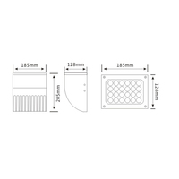 Applique murale LED IP65 12W, projecteur étanche en aluminium pour couloir, hôtel, villa, murs et aménagement paysager