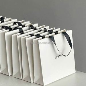 Bolsa de Papel Blanca de Lujo, Ecológica, Aséptica, con Asa, para Compras en Supermercados, Material de Grado Alimenticio, con Logotipo Personalizado - Product Image 4