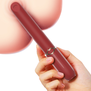 Mini Vibratore a Forma di Rossetto Sexy per Donne, Lussuoso Vibratore Portatile Silenzioso per Punto G, Stimolatore Vaginale e del Capezzolo, Giocattolo Sessuale Rosso - Product Image 1