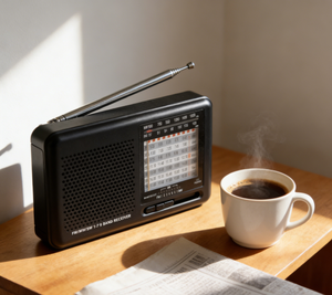 <span class=keywords><strong>Radio</strong></span> <span class=keywords><strong>transistor</strong></span> AM FM de poche avec la meilleure réception, alimentation par piles AA, haut-parleur et prise casque pour la marche, le jogging, la salle de sport et le camping - Product Image 5