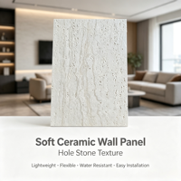 Revêtement mural en pierre souple ignifuge et résistant à l'humidité, feuille de placage flexible sur mesure pour les murs intérieurs commerciaux
