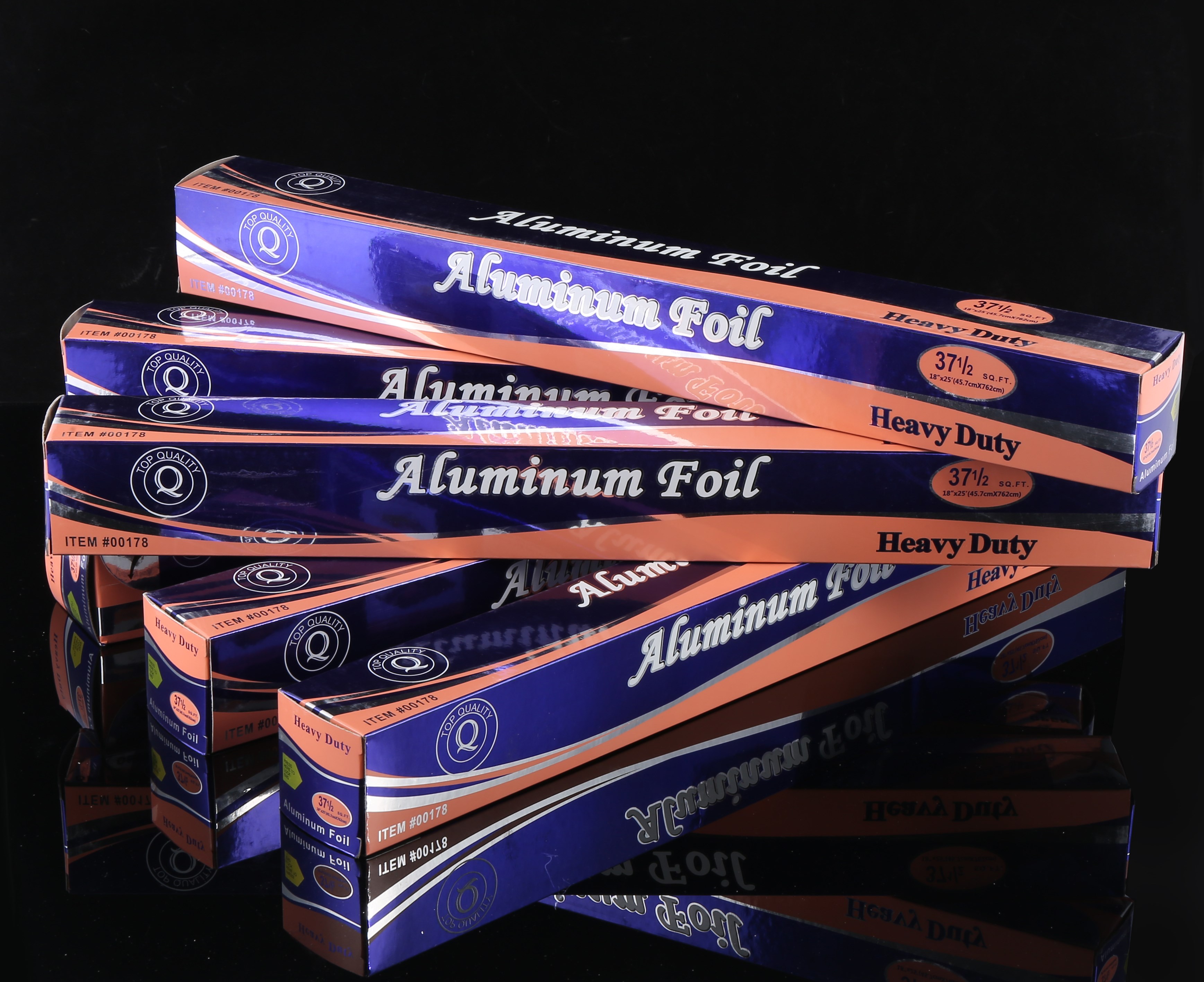Heavy Duty Kitchen Household Aluminum Foil Roll Paper Packing 0.025mm Thickness