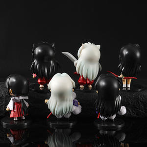 6 pièces/ensemble figurines d'anime japonais <span class=keywords><strong>Inuyasha</strong></span> Sesshoumaru Kagome <span class=keywords><strong>Kikyo</strong></span> figurines d'action en Pvc pour la décoration - Product Image 5