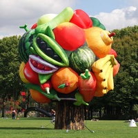 Fruit gonflable léger Publicité pastèque géant Produit gonflable extérieur