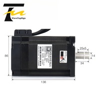 Moteur pas à pas hybride à boucle fermée Wavetop-auto JMC Nema 34 8.5Nm 2HSS86H + 86J18118EC-1000 6A 24-75VAC