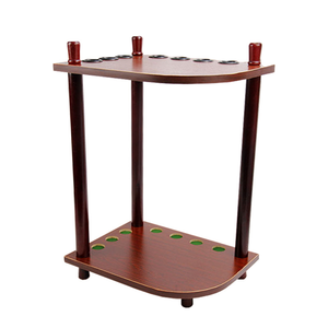 Étagère pour accessoires de <span class=keywords><strong>billard</strong></span>, support de sol en bois de qualité pour 7 queues de <span class=keywords><strong>billard</strong></span>, style acajou, pour <span class=keywords><strong>coin</strong></span> de pièce - Product Image 4