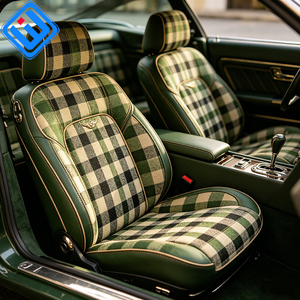 Tessuto di Lusso Vintage in Misto Lana a Quadri Pied-de-Poule, Traspirante e Resistente per Sedili <span class=keywords><strong>Auto</strong></span>, Pannelli Porta, Rinnovamento <span class=keywords><strong>Interni</strong></span> <span class=keywords><strong>Auto</strong></span>, MOQ Basso - Product Image 5