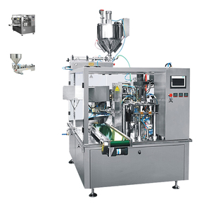 Máquina Eléctrica para Envasado de Líquidos para Alimentos y Productos Químicos, Nueva, con Soporte, para Bolsas con Cierre, Llenado, Sellado y Pesaje, Incluye Soporte de Madera para Bebidas - Product Image 1