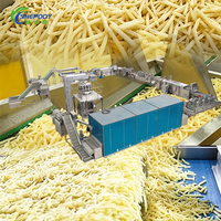 Chaîne de production industrielle automatique certifiée CE ISO pour la fabrication de frites de manioc et de pommes de terre fraîches surgelées