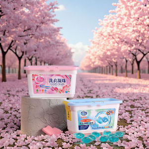 Jieti Laundry <b>Detergent</b> Pods Cherry Blossom Scent Anti-Bacterial Deep Clean Automatic Machine Use 50pcs - Product Image 5