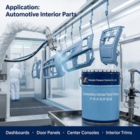 Apprêt acrylique automobile ACCT-B à haute adhérence et forte densité pour les pièces en plastique intérieures des voitures