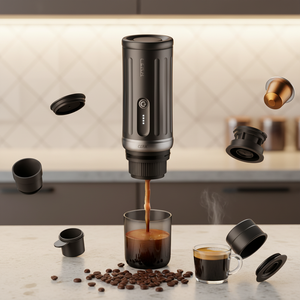 CERA+ 全自动便携式咖啡机 PCM03S APP 控制 20 巴 咖啡粉和胶囊兼容 适合户外或商业使用 - Product Image 1