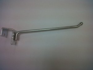 Gancho cromado con sillín en U para tubos, barra esparcidora de barras cruzadas en supermercado - Product Image 5