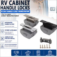 Verrou à bouton-poussoir carré pour camping-car, en ABS, fabriqué par le fabricant d'origine, pour camping-car, caravane, motorhome