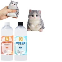 Silicone liquide à séchage rapide, super doux, sans bulles, en 2 parties, pour usage en construction, kit Squishy Maker Taba Squishy