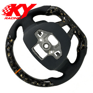 พวงมาลัยรถแข่งสไตล์คาร์บอนไฟเบอร์ฟอร์จแบบกำหนดเองสำหรับ Ford Focus MK3 RS ST Hatchback ECOnetic RS500 ST-line MK4 MK2 - Product Image 3